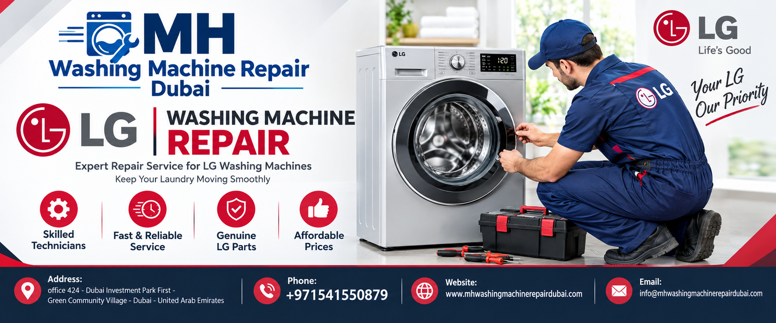 LG Washing Machine Repair Slider