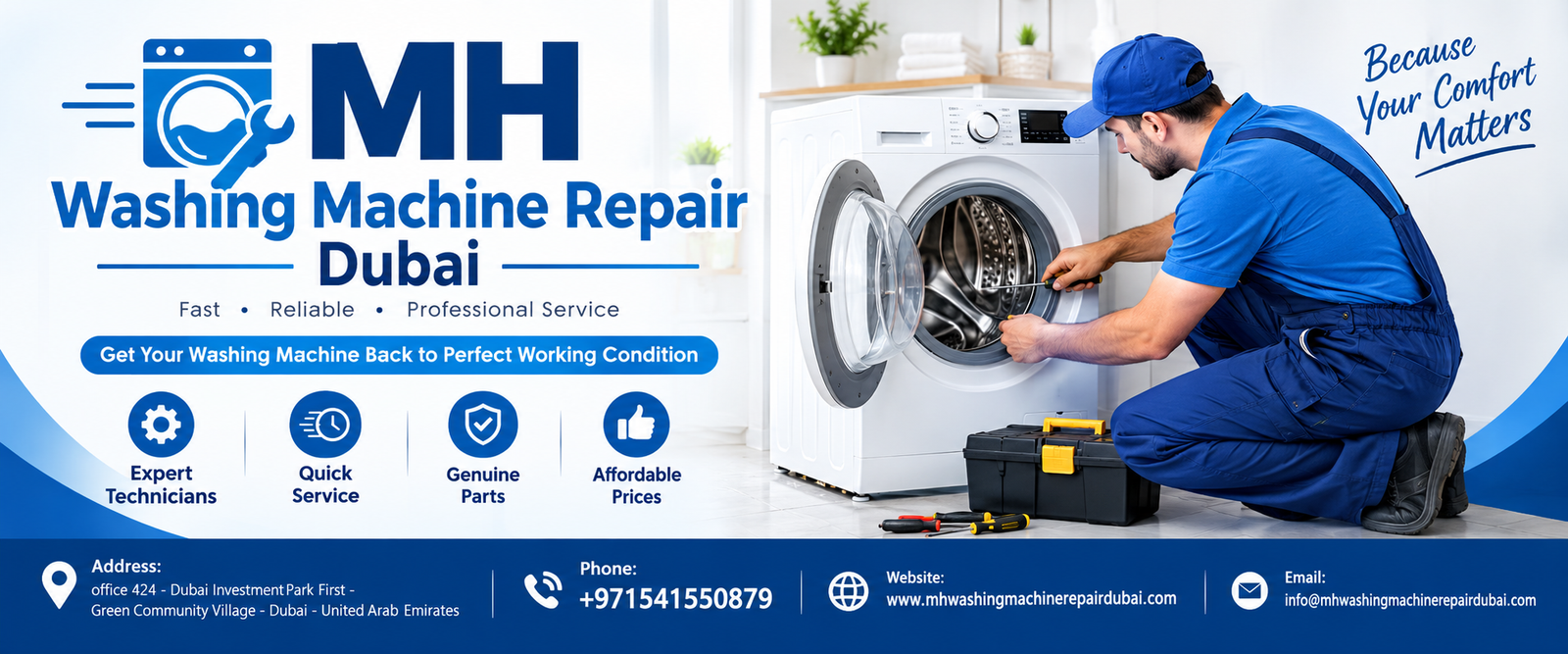 MH Washing Machine Repair Slider